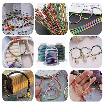 Material de cono de plástico Arco iris multicolor Poliéster de alta tenacidad