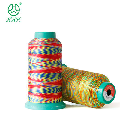 Zapatos de alta tenacidad color arco iris poliéster algodón bordado hilo de costura de nylon OEM ODM