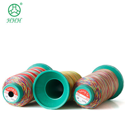 Zapatos de alta tenacidad color arco iris poliéster algodón bordado hilo de costura de nylon OEM ODM