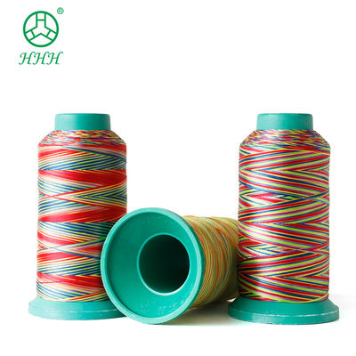 Zapatos de alta tenacidad color arco iris poliéster algodón bordado hilo de costura de nylon OEM ODM