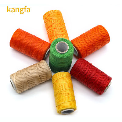 OEM/ODM aceptado Cordones de cera de poliéster de hilo de costura para cuero Macrame brazaletes DIY
