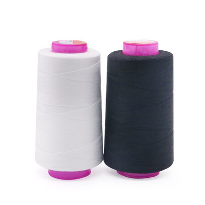 100g 3300y por cono Filamento de coser de poliéster 100% hilado de espuma 20/3 en 1000 colores