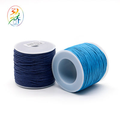 Cordón de ajuste de satén de nylon de 1 mm para joyería haciendo cordón de perlas de nudos chinos de 100 yardas