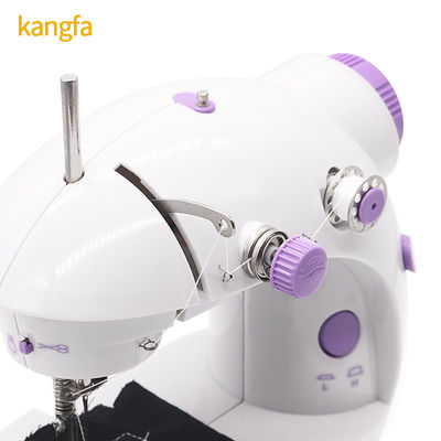 Máquina de coser fácil de usar Mini hogar portátil con luz nocturna y pedal de pie