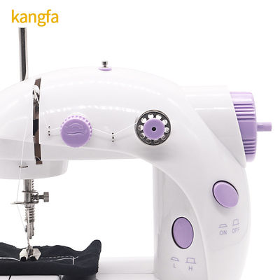 Máquina de coser fácil de usar Mini hogar portátil con luz nocturna y pedal de pie