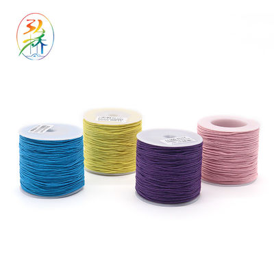 Cordón de ajuste de satén de nylon de 1 mm para joyería haciendo cordón de perlas de nudos chinos de 100 yardas