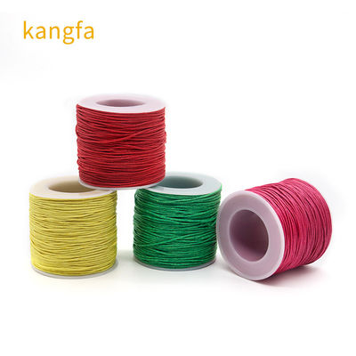 Materiales de brazalete de cuerda hecha a mano 1 mm cuerda trenzada rica en color hilo de jade
