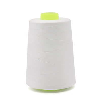 Bajo MOQ 40/2 5000yds Tintado Espínado 100% Poliéster hilo de costura para tejer a mano Durable