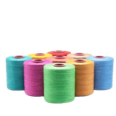 210D/16 Diseño de lujo Poliéster Trenza hilo encerado para pulseras Patrón teñido de cuero