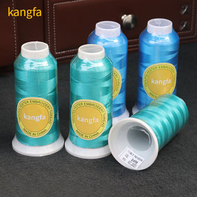 125 g de peso por cono 720 colores 100% poliéster hilo de bordado para bordado en máquina