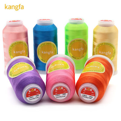 Hielo de seda resistente a altas temperaturas para máquinas de bordado Peso neto/cono 100G-120g