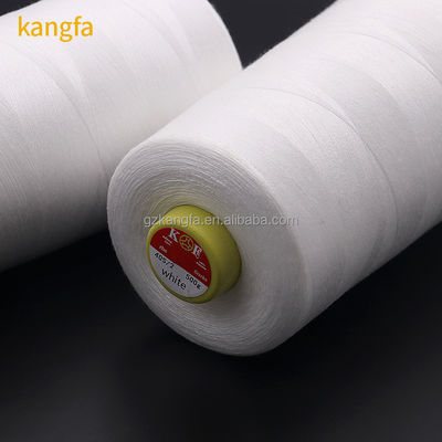 hilo de costura de algodón blanco crudo para la fabricación de denim duradero hecho a mano