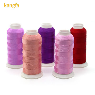 4000 m/cone Mercerizado rosado dorado Viscosa de bordado de hilo para coser y crochet