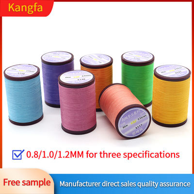80m/Cone Kangfa hilo hecho a mano WEIXIN hilo de poliéster encerado 0,8mm para la fabricación de joyas