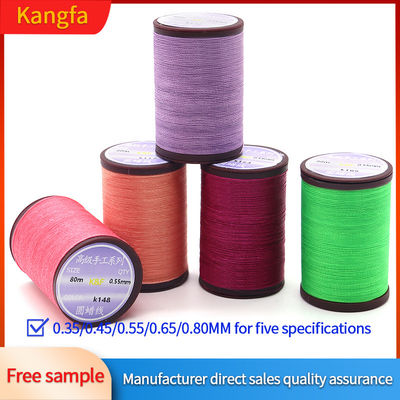 80m/Cone Kangfa hilo hecho a mano WEIXIN hilo de poliéster encerado 0,8mm para la fabricación de joyas