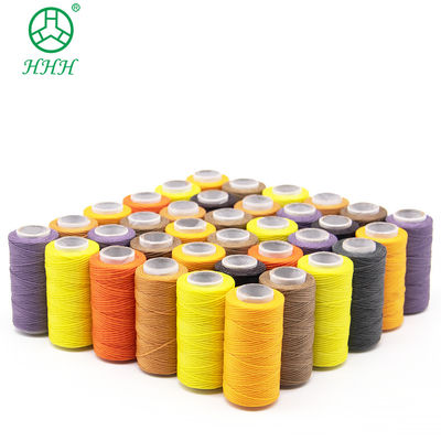 Color teñido de poliéster de nylon hilo encerado para coser cuero pequeño cono 7 días Tiempo de entrega