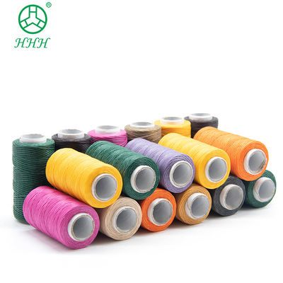 Color teñido de poliéster de nylon hilo encerado para coser cuero pequeño cono 7 días Tiempo de entrega