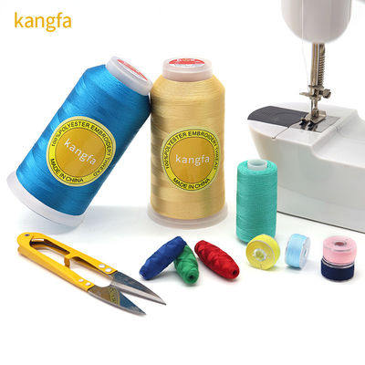 4000 Yard 120d/2 Polyester / Viscose bordado hilo de costura para la máquina de bordado