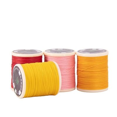0.55mm Poliéster impermeable enlazado redondo hilo encerado para el tejido de costura de cuero