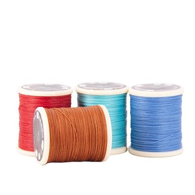 0.55mm Poliéster impermeable enlazado redondo hilo encerado para el tejido de costura de cuero