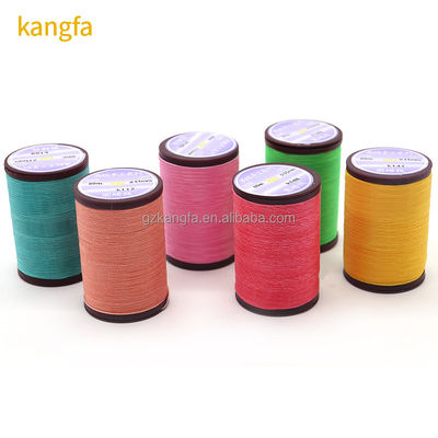 0.35-0.8mm hilo de costura de cuero en 80 colores para tejido de 6 metros de pieza de lino cosido a mano