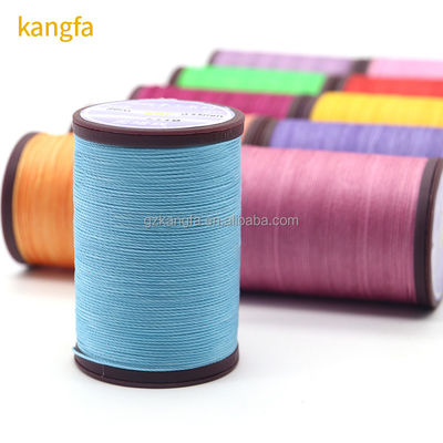 0.35-0.8mm hilo de costura de cuero en 80 colores para tejido de 6 metros de pieza de lino cosido a mano