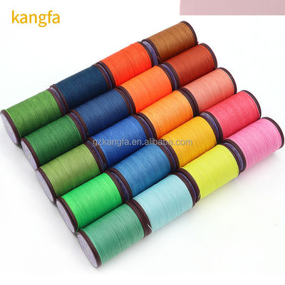 0.35-0.8mm hilo de costura de cuero en 80 colores para tejido de 6 metros de pieza de lino cosido a mano