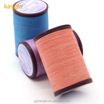 0.35-0.8mm hilo de costura de cuero en 80 colores para tejido de 6 metros de pieza de lino cosido a mano
