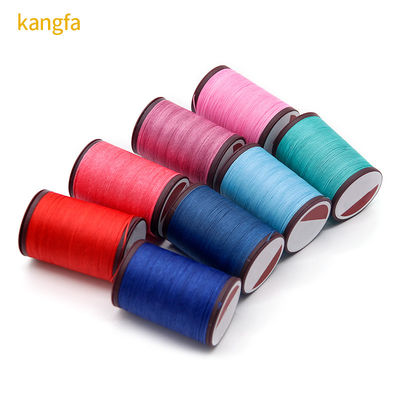 0.8mm Cordón de hilo encerado red para coser con la mano cuero y accesorios hechos a mano