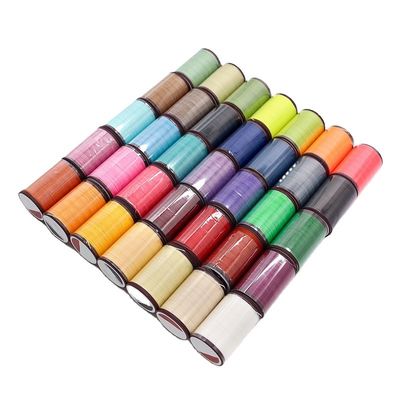 0.8mm Cordón de hilo encerado red para coser con la mano cuero y accesorios hechos a mano