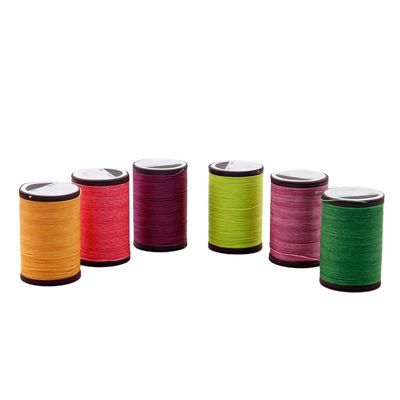 0.8mm Cordón de hilo encerado red para coser con la mano cuero y accesorios hechos a mano