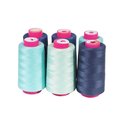 Filamentos de poliéster de algodón duraderos 20/2 20/3 40/2 Hilados de espuma para coser ropa de mujer