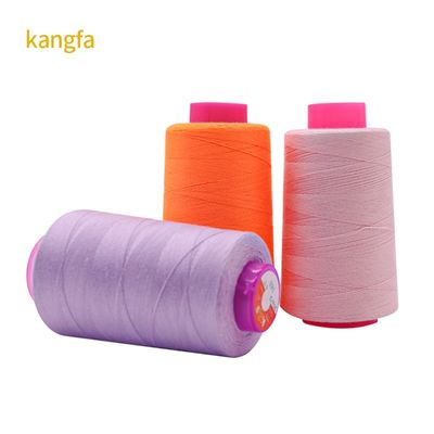 Filamentos de poliéster de algodón duraderos 20/2 20/3 40/2 Hilados de espuma para coser ropa de mujer