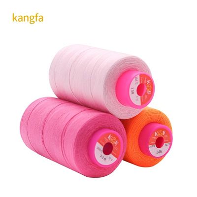 Filamentos de poliéster de algodón duraderos 20/2 20/3 40/2 Hilados de espuma para coser ropa de mujer
