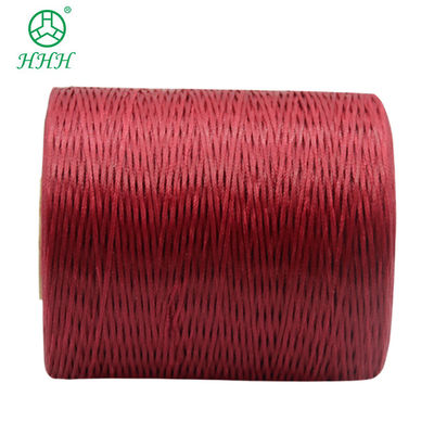 Custom 0.8mm 1mm 100% poliéster hilo trenzado con cera plana a prueba de agua para artículos de cuero