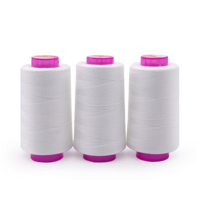 Filamentos de poliéster para máquinas de costura de costura en algodón blanco/negro