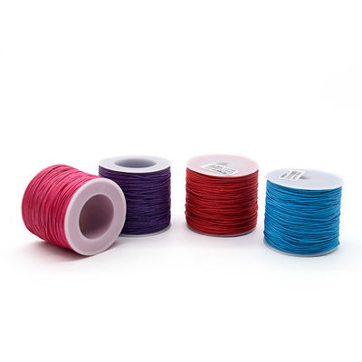 1 mm de algodón trenzado con hilo colorido hilo de cera para joyería de punto universal a mano
