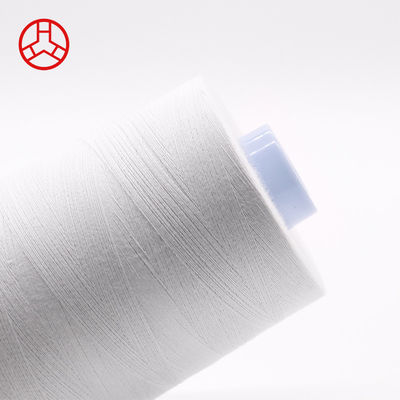 hilo de costura de algodón 100% blanco para proyectos personalizados en la industria textil