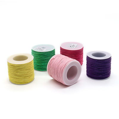 1 mm de algodón trenzado con hilo colorido hilo de cera para joyería de punto universal a mano