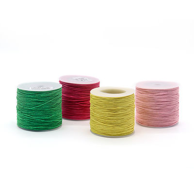 1 mm de algodón trenzado con hilo colorido hilo de cera para joyería de punto universal a mano