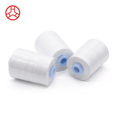 hilo de costura de algodón 100% blanco para proyectos personalizados en la industria textil