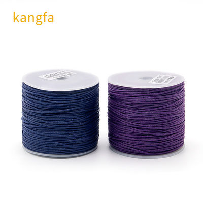 1 mm de algodón trenzado con hilo colorido hilo de cera para joyería de punto universal a mano