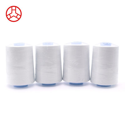 hilo de costura de algodón 100% blanco para proyectos personalizados en la industria textil