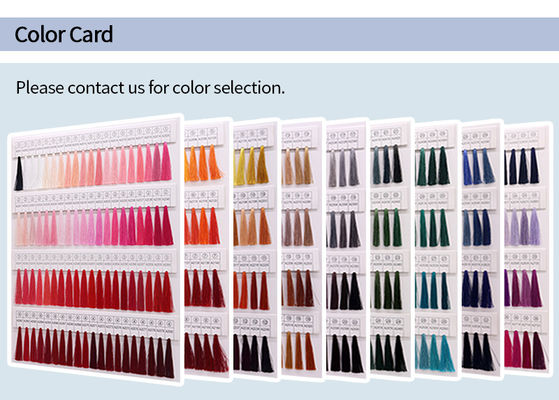 8 años de experiencia en el hilo de bordado de poliéster gráfico de color para el logotipo personalizado de la máquina