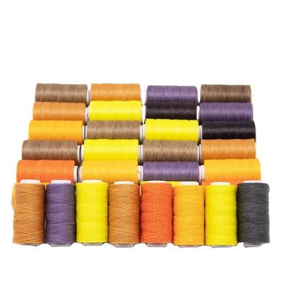 Filamento de coser de poliéster de cera resistente a los productos químicos para filamento de cera plana personalizado