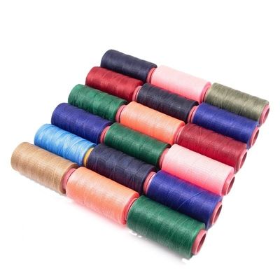 Hielo de poliéster mercerizado de alta resistencia 210D/16 250D/16 para costuras de cuero