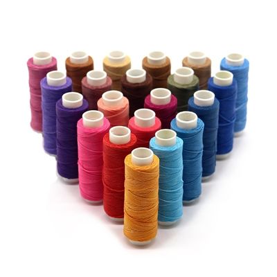 1 mm de hilo de costura de poliéster recubierto de cera rojo mercerizado para la fabricación de joyas de macrame