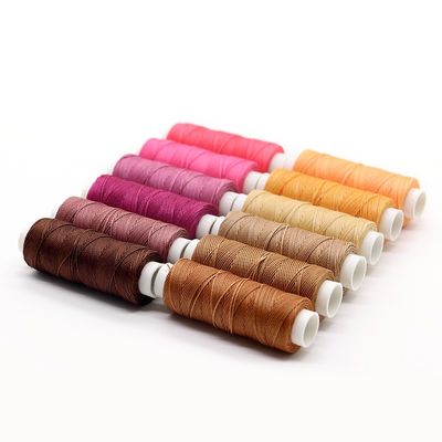 High Tension Polyester 0,8mm hilo encerado para coser a mano y coser cordones de zapatos DIY