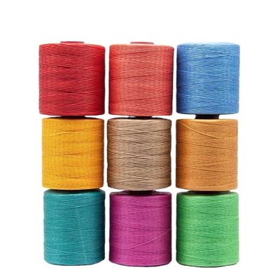Anillo Twisted 210D Polyester hilo encerado para coser cuero 1 mm de diámetro Muestra gratuita