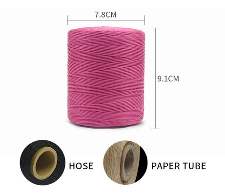 210D/1*16 Filamento de cera de 1 mm Filamento de poliéster para volante Cosido resistente a sustancias químicas